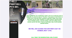 Desktop Screenshot of chillipaintball.com